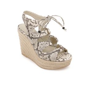 Rampage Snakeskin Wedge Heels Size: 10